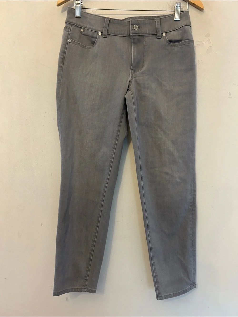Talbots gray Boyfriend jeans Size 2P EUC